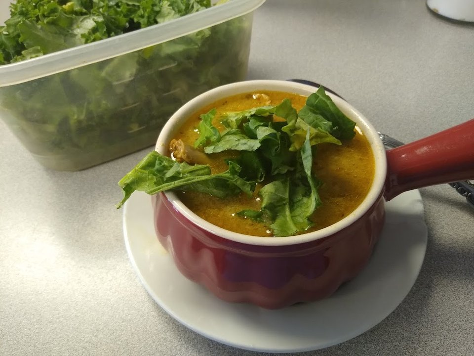 Chicken Soup with Spinach
