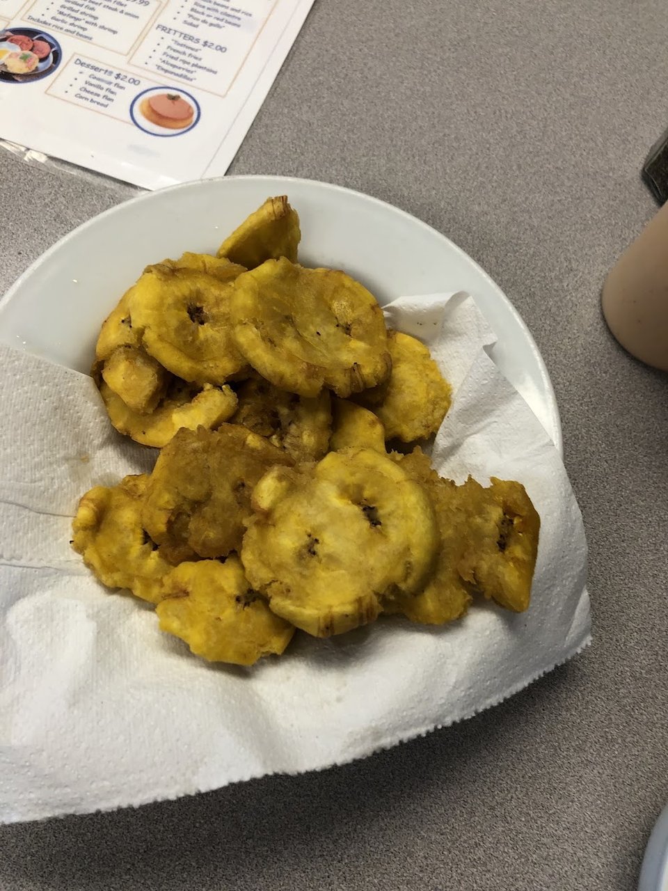 Tostones Con Carne Frita
